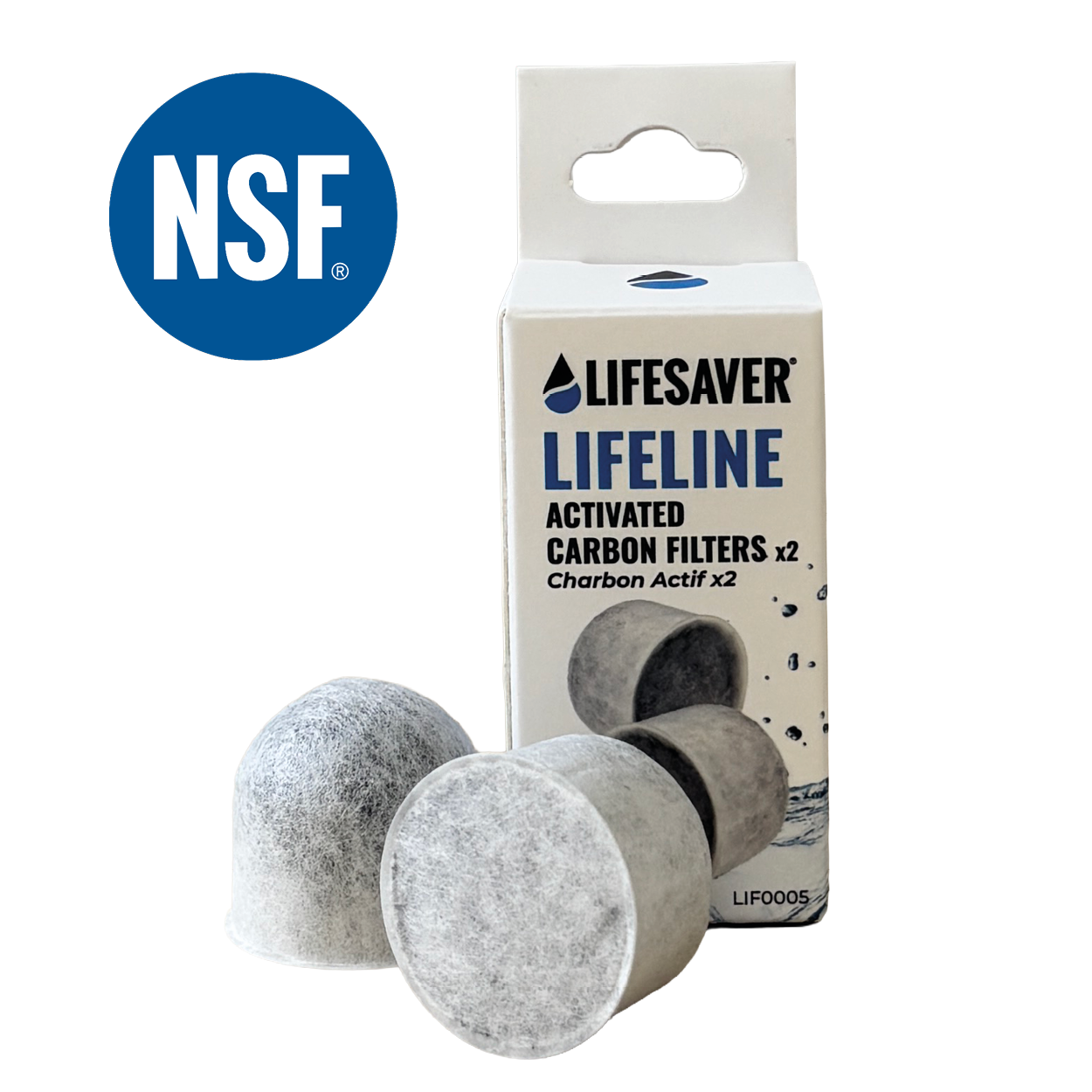 LifeSaver Lifeline Activated Carbon Filters 2-pack