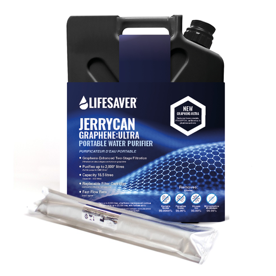 LifeSaver Jerrycan Graphene: pacchetto di sopravvivenza ultra virale per la preparazione alle emergenze