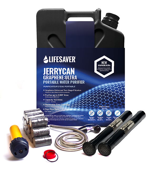 LifeSaver Jerrycan Graphene: confezione di emergenza ultra definitiva