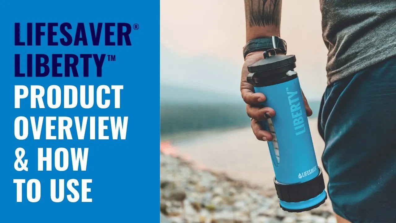 How to use your LifeSaver Liberty water purifier bottle